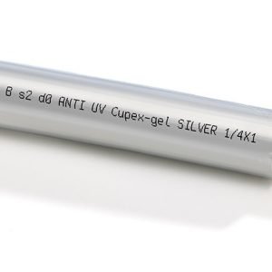 Potrubí DUO 1/4+3/8 tloušťka 1mm Cupex Gel Silver 25 metrů