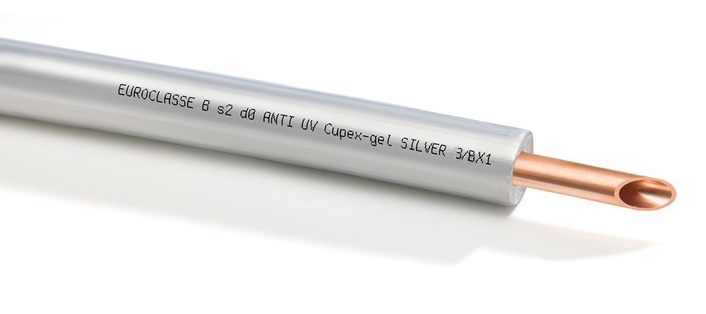 Potrubí 1/2 tl. 1mm Cupex Gel Silver 50 metru